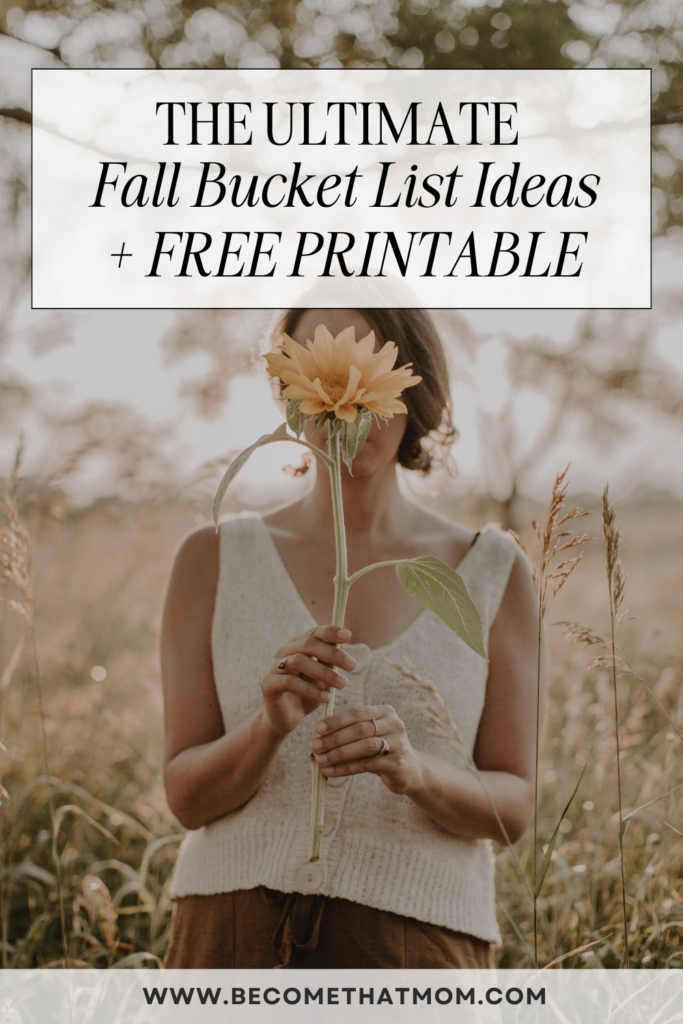 fall bucket list printable ideas