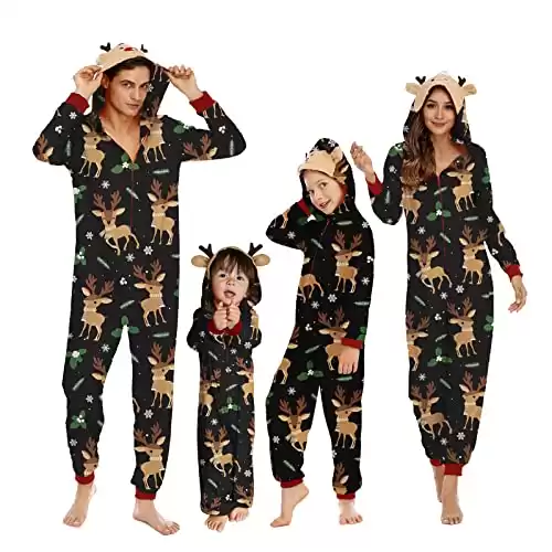 Neufigr Family Christmas Pajamas Matching Sets, Xmas PJs Mathching Set, Holiday Family Sleepwear Sets Long Sleeves and Pants Outfits(E1002866)