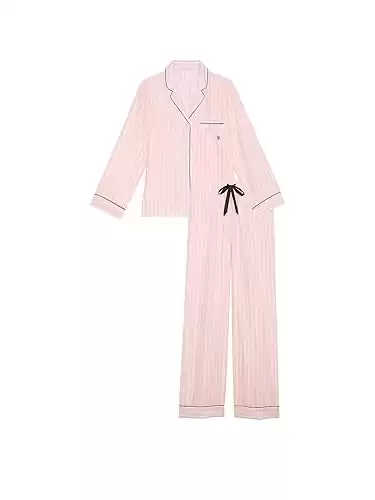 Victoria's Secret Flannel Long Pajama Set, Women's Sleepwear (XS-XXL)