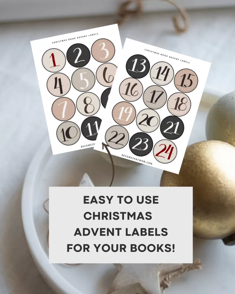 christmas book advent for kids